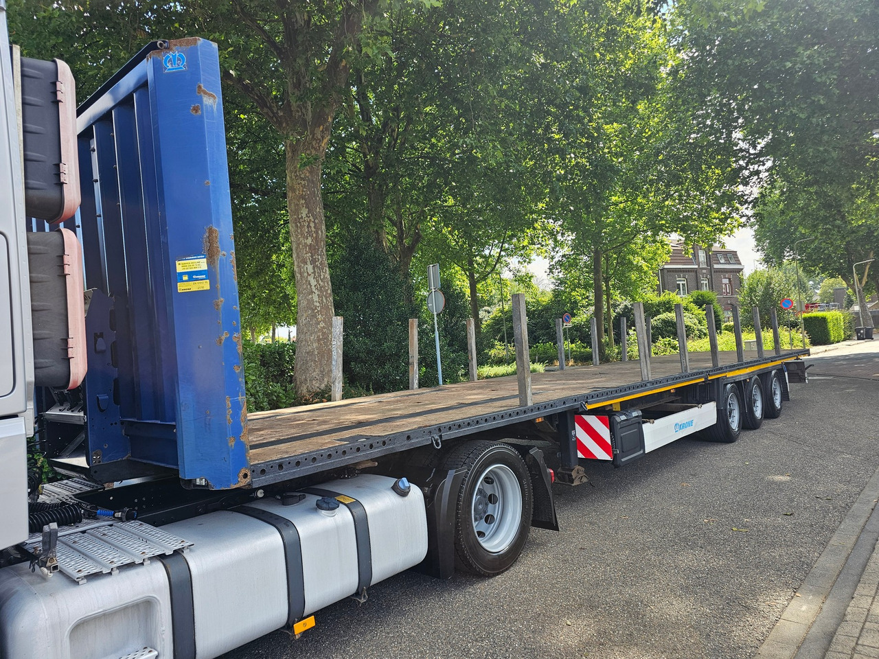 Vlakke/ Open oplegger Krone SD Mega With Twistlocks