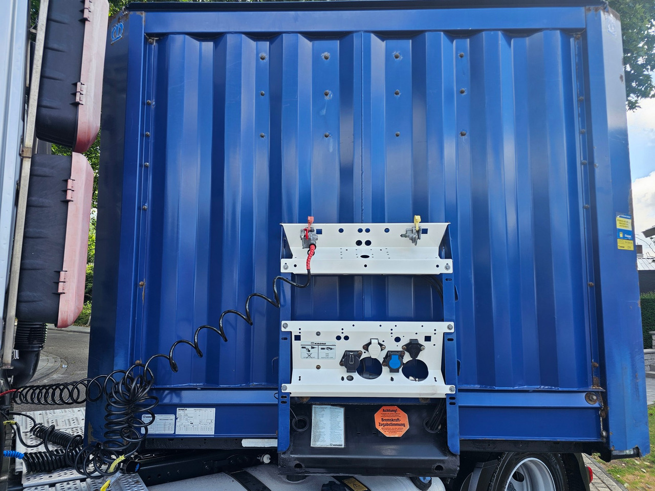 Vlakke/ Open oplegger Krone SD Mega With Twistlocks