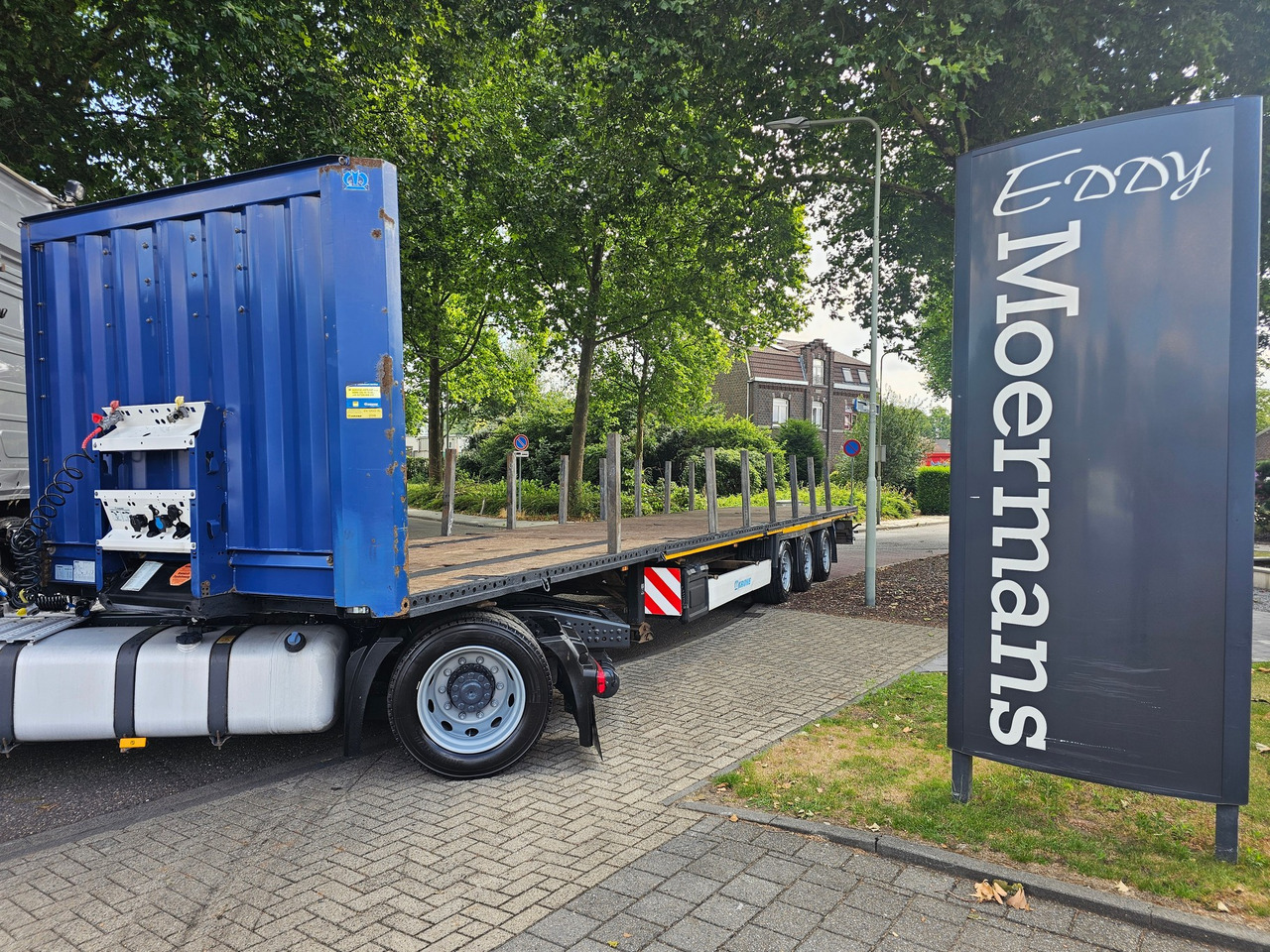 Vlakke/ Open oplegger Krone SD Mega With Twistlocks