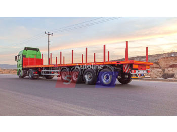 Vlakke/ open oplegger STU Flatbed Trailer with Container Locks