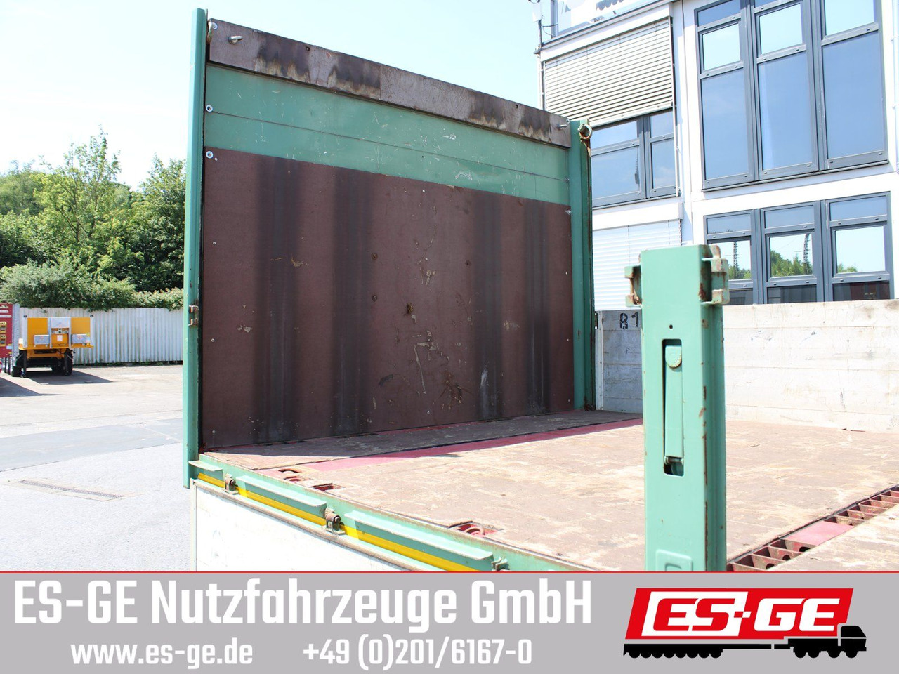 Vlakke/ Open oplegger Schmidt 3-Achs-Sattelanhänger