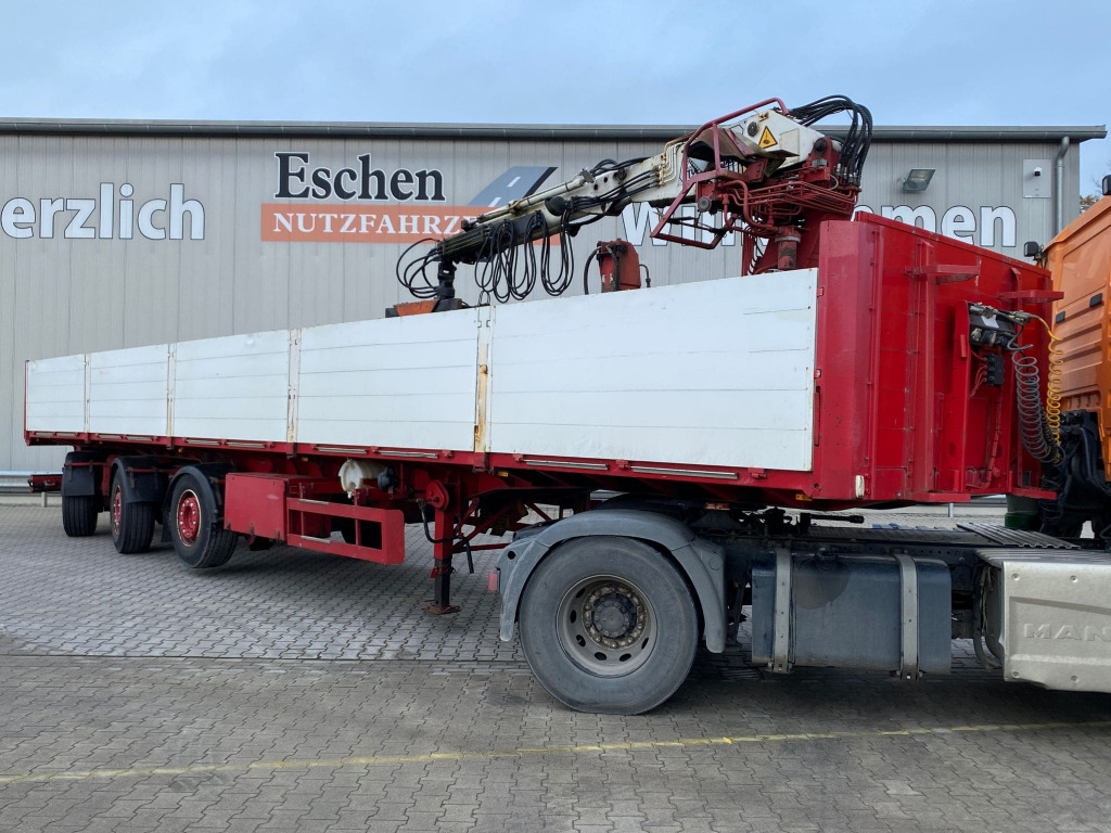 Vlakke/ Open oplegger Schwarzmüller Kennis 16.000 Rollkran