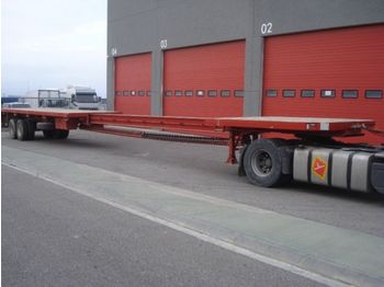 TRABOSA SNM 322- Extensible platform up to 21 m.  - Vlakke/ Open oplegger