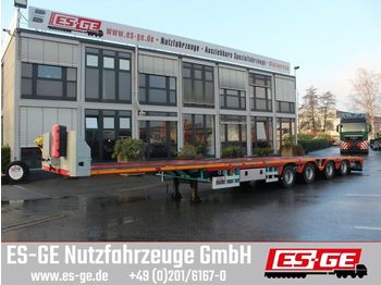 Vlakke/ open oplegger Yalcin 4-Achs-Megatrailer - teleskopierbar