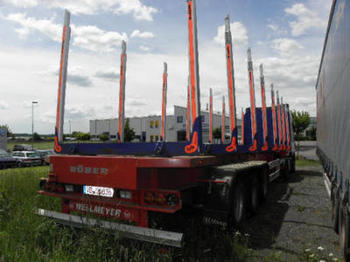 Oplegger voor het vervoer van hout Wellmeyer STF 35/ 125 LH / Langholztransporter: afbeelding 1