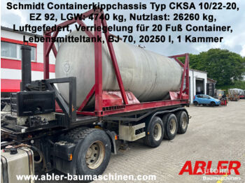 Containertransporter/ Wissellaadbak oplegger SCHMIDT