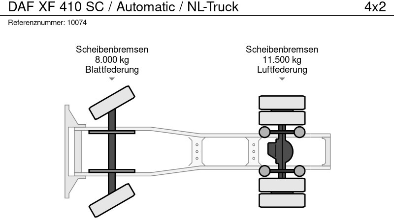 Leasing DAF XF 410 SC / Automatic / NL-Truck DAF XF 410 SC / Automatic / NL-Truck: afbeelding 13