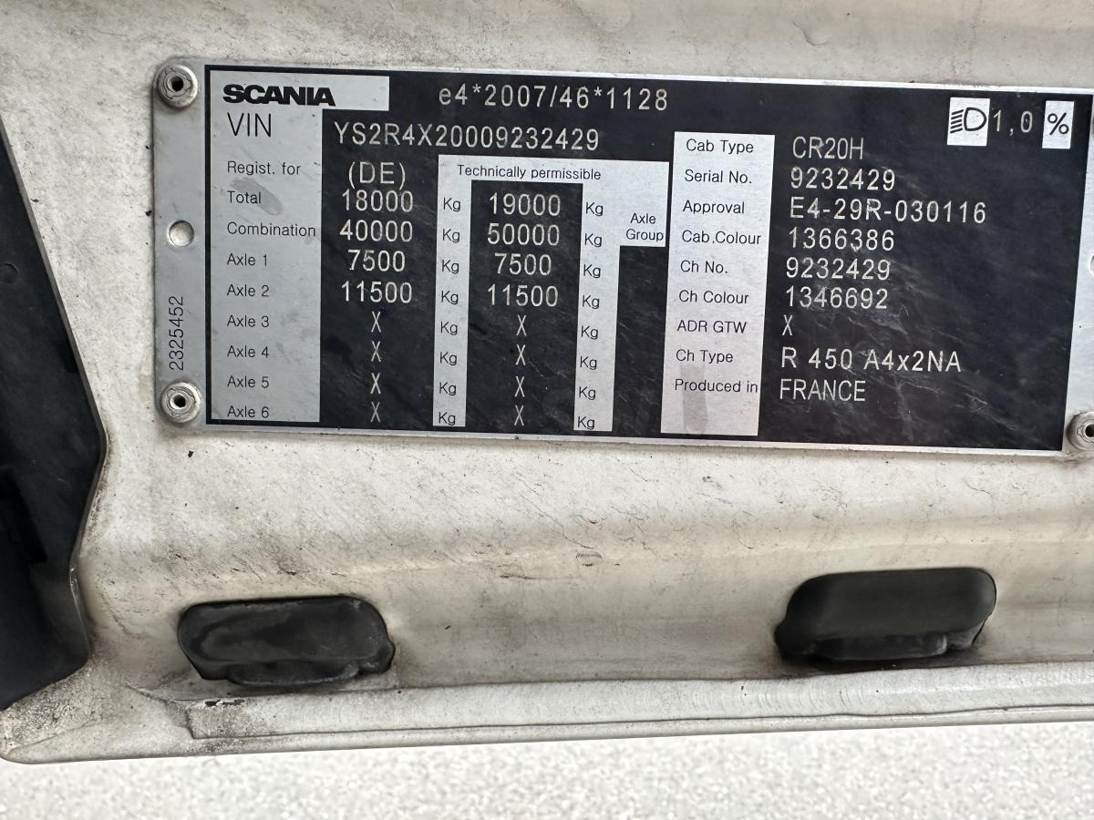 Trekker Scania R 450 LA 4X2 Standard SZM Intarder Wartungsvertrag!