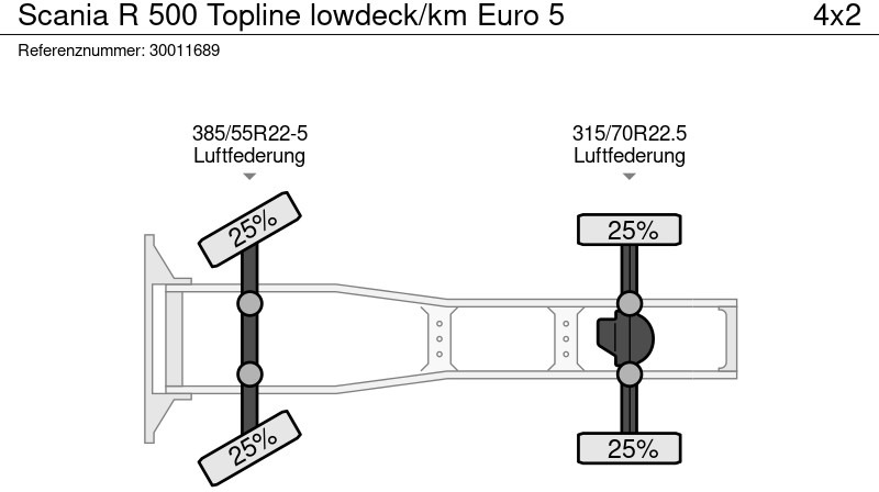 Trekker Scania R 500 Topline lowdeck/km Euro 5: afbeelding 13