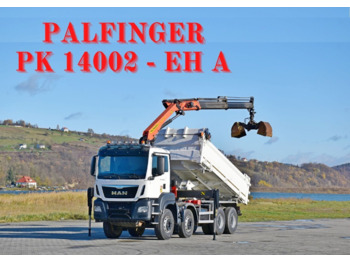 Kipper vrachtwagen MAN TGS 35.480