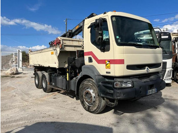 Kipper vrachtwagen RENAULT Kerax 370