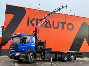 Vrachtwagen met open laadbak SCANIA P 340