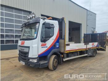 Vrachtwagen met open laadbak voor het vervoer van zwaar materieel 2014 DAF 210: afbeelding 1