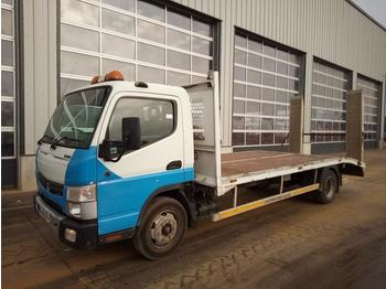 Vrachtwagen met open laadbak voor het vervoer van zwaar materieel 2014 Mitsubishi Canter 7C15: afbeelding 1