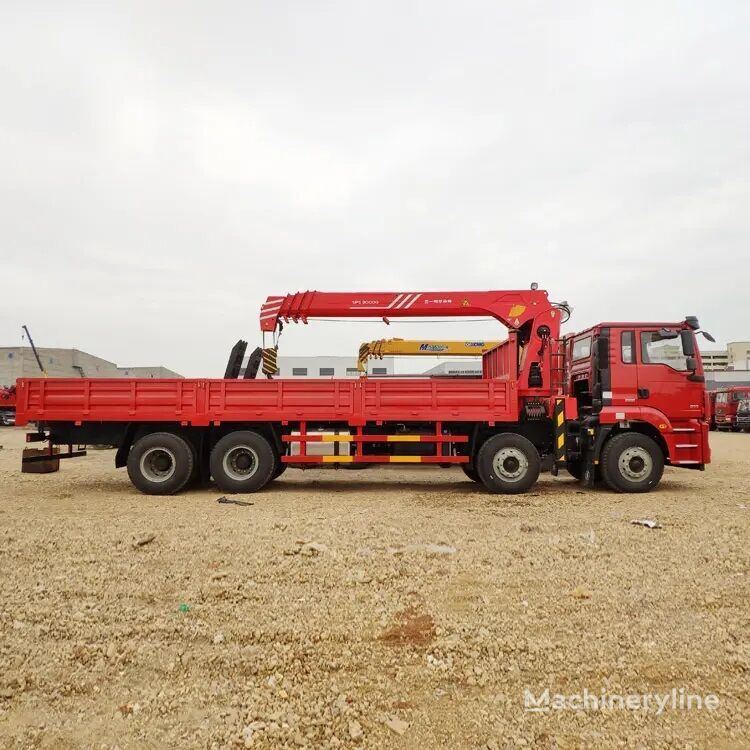 Kraanwagen, Vrachtwagen met open laadbak 8x4 drive 12 wheels boom truck mounted crane: afbeelding 6