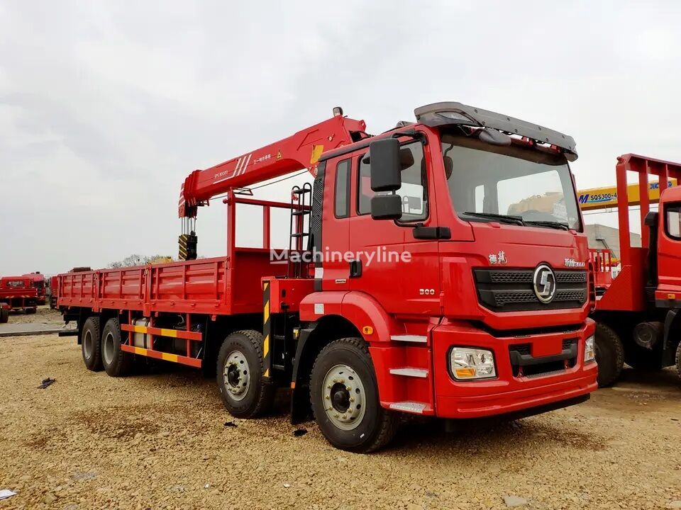 Kraanwagen, Vrachtwagen met open laadbak 8x4 drive 12 wheels boom truck mounted crane: afbeelding 2