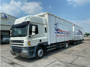 Bakwagen DAF CF85.460 4x2 Koffer mit Tandem Anänger