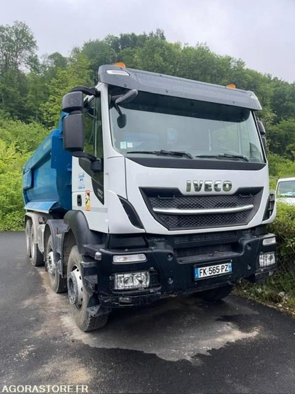 Vrachtwagen CAMION 8X4 BENNE RONDE IVECO X-WAY 480 76 000 KM 2019