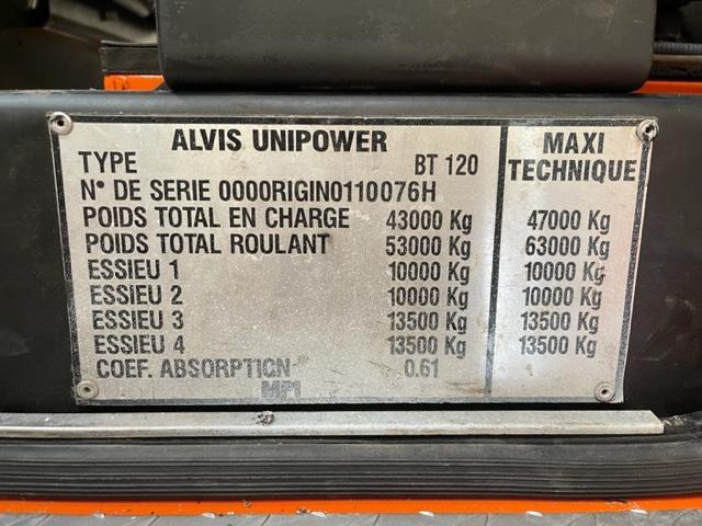 Chassis vrachtwagen UNIPOWER MPI BT 120