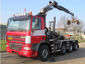 buiten gebruik onstabiel vleugel Ginaf X 4243 TS 8x4 Haakarm + Kraan containertransporter/ wissellaadbak  vrachtwagen uit Nederland kopen bij Truck1, ID: 787801