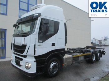 Containertransporter/ wissellaadbak vrachtwagen Iveco Stralis AS260S48Y/FPCM