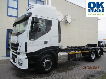 Containertransporter/ wissellaadbak vrachtwagen Iveco Stralis AS260S48Y/FPCM