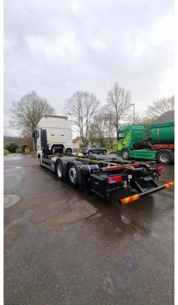 Containertransporter/ Wissellaadbak vrachtwagen MAN 460 FLL BDF 6x2 Volum WANTEC Mulltiw.Lenkachse E6