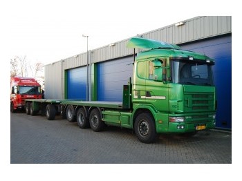 Scania 144/460 8x2 - Containertransporter/ Wissellaadbak vrachtwagen
