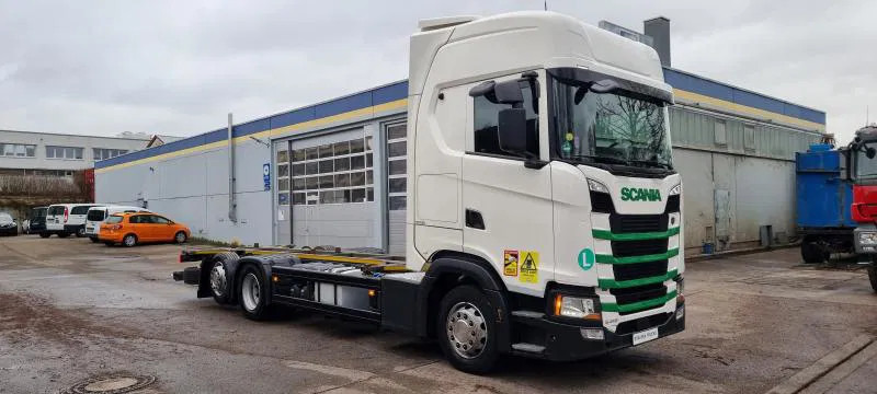 Containertransporter/ Wissellaadbak vrachtwagen Scania 6X2 BDF Intarder Lenkachse VANTEC hyd Hubr