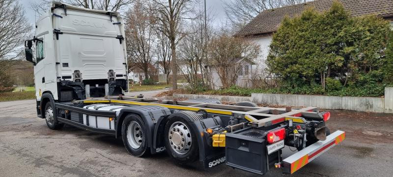 Containertransporter/ Wissellaadbak vrachtwagen Scania 6X2 BDF Intarder Lenkachse VANTEC hyd Hubr