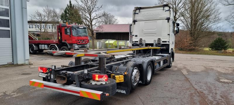 Containertransporter/ Wissellaadbak vrachtwagen Scania 6X2 BDF Intarder Lenkachse VANTEC hyd Hubr