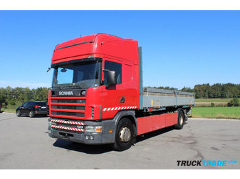 Containertransporter/ wissellaadbak vrachtwagen Scania R124 LB 4x2