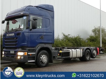 Containertransporter/ wissellaadbak vrachtwagen Scania R410 hl retarder wb 490