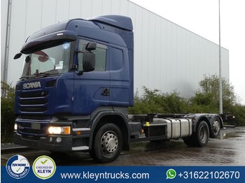 Containertransporter/ wissellaadbak vrachtwagen Scania R410 hl retarder wb 490