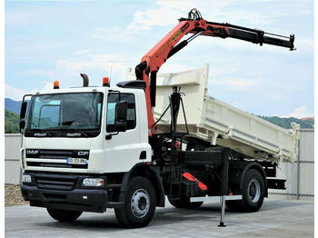 Kipper vrachtwagen DAF  CF 75.250 *Kipper+Bordmatic 4,70m+Kran: afbeelding 1