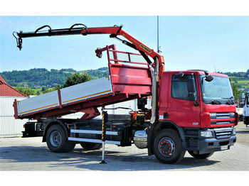 Kipper vrachtwagen DAF CF 75.310 *Kipper 5,20 + Kran*Topzustand!: afbeelding 1