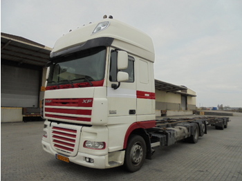 Containertransporter/ Wissellaadbak vrachtwagen DAF XF105-410: afbeelding 1