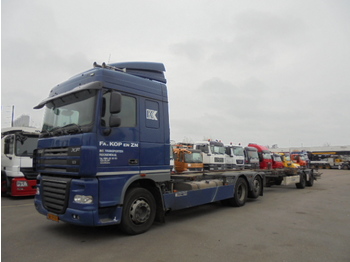 Containertransporter/ Wissellaadbak vrachtwagen DAF XF105-410 6X2: afbeelding 1