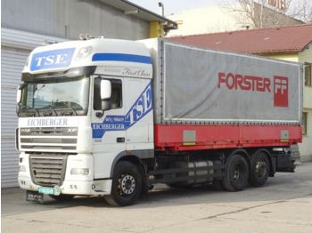 Containertransporter/ Wissellaadbak vrachtwagen DAF XF105.460 , 6x2, BDF,EEV: afbeelding 1