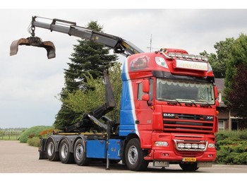 Containertransporter/ Wissellaadbak vrachtwagen DAF XF105/510 FAK 8x2 !!KRAAN/HAAK!!SPECIAL SHOW TRUCK!!!!: afbeelding 1
