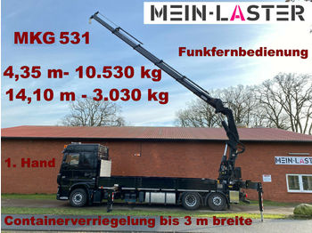 Vrachtwagen met open laadbak DAF XF 430 MKG 531 Kran 4,35 m 10,5T Funksteuerrung: afbeelding 1