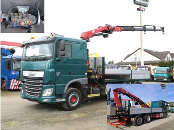 Containertransporter/ Wissellaadbak vrachtwagen, Kraanwagen DAF XF 440 6x2 Wechselfahrgestell Funk+Winde: afbeelding 1
