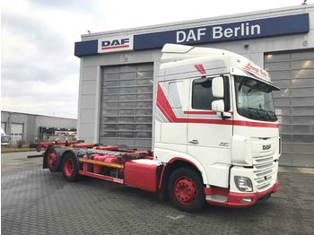 Containertransporter/ Wissellaadbak vrachtwagen DAF XF 460 FAR Space Cab, EURO 6, BDF Aufbau: afbeelding 1