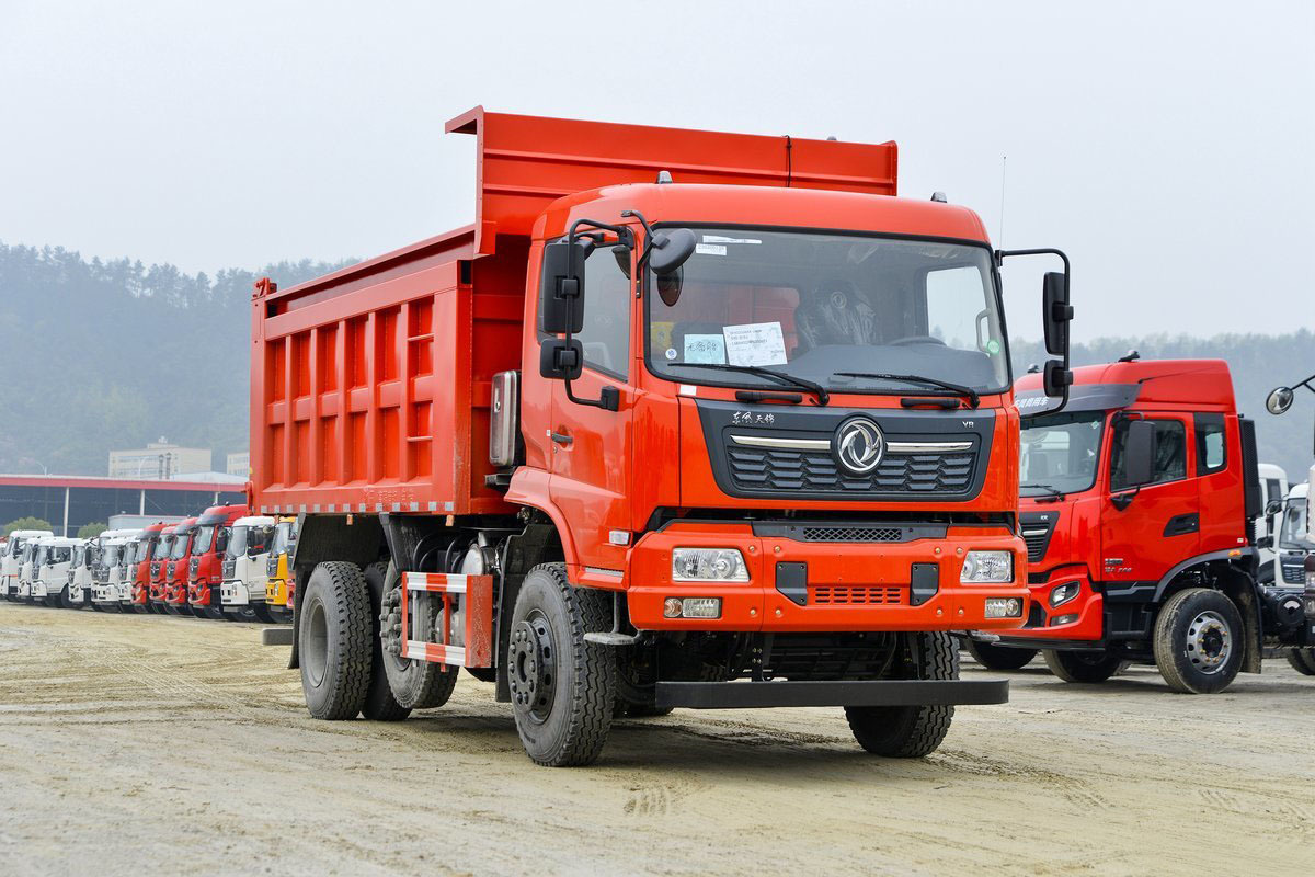 Nieuw Kipper vrachtwagen DONGFENG 6x2 Dumper Truck  245HP 8-Wheeler Tipper Truck  4.3m Cargo Body: afbeelding 6