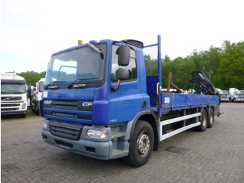 Vrachtwagen met open laadbak, Kraanwagen D.A.F. CF 75.310 6x2 RHD + Terex TLC 120 2E-A2: afbeelding 1