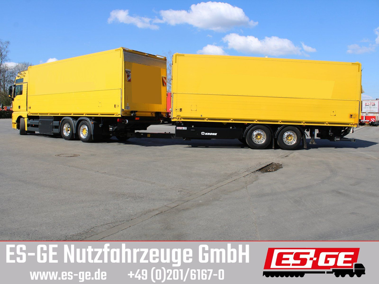 Drankenwagen vrachtwagen MAN 6x2 LKW mit Tandemanhänger