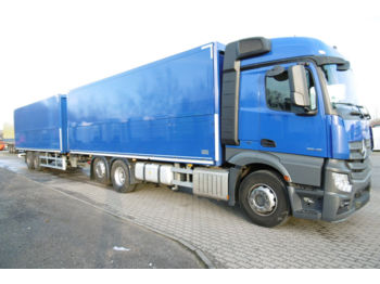 Drankenwagen vrachtwagen Mercedes-Benz ACTROS 2545 SCHWENKKLAPPENZUG STAPLERAUFNAHMEN