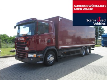 Drankenwagen vrachtwagen Scania G320LB6X24MNB / Trockenfrachtkoffer / Lbw.