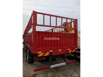 Vrachtwagen met open laadbak HOWO 8x4 drive 12 wheel general cargo stake truck flat bed: afbeelding 4