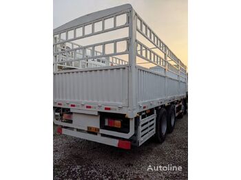 Vrachtwagen met open laadbak HOWO 8x4 drive 375 stake cargo truck flatbed: afbeelding 3
